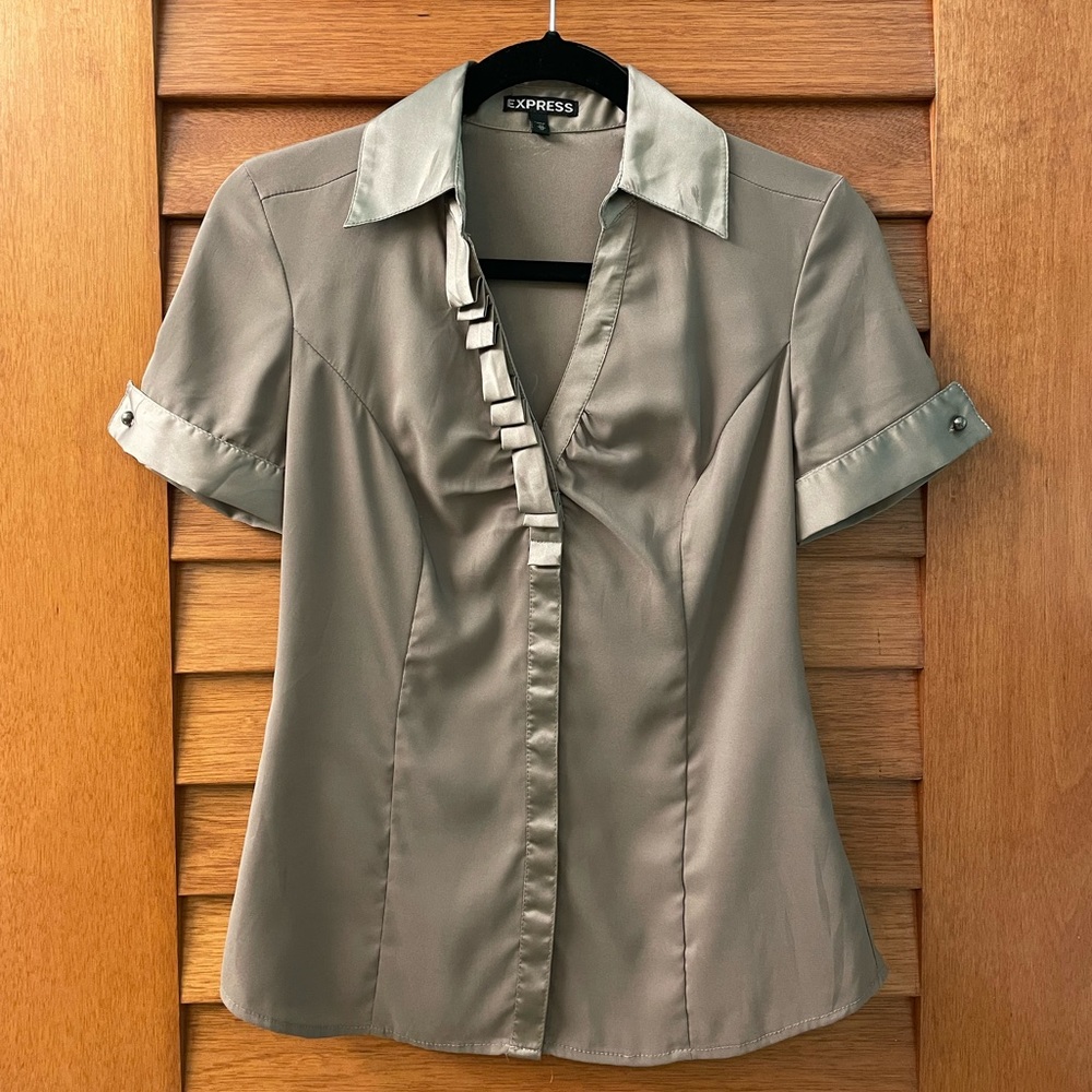 Gold colored Express blouse, size XS.